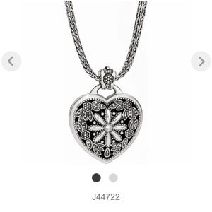 Brighton Ornate Floral Heart Locket Necklace